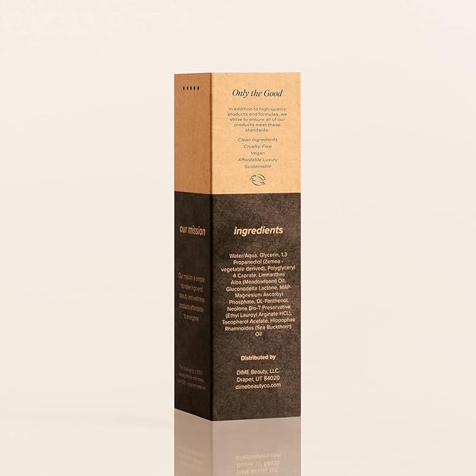 Dime Beauty Thirsty Face Mist with Electrolytes, Meadowfoam, and Sea Buckthorn, Hydrating Facial Spray, 2 oz / 60 ml