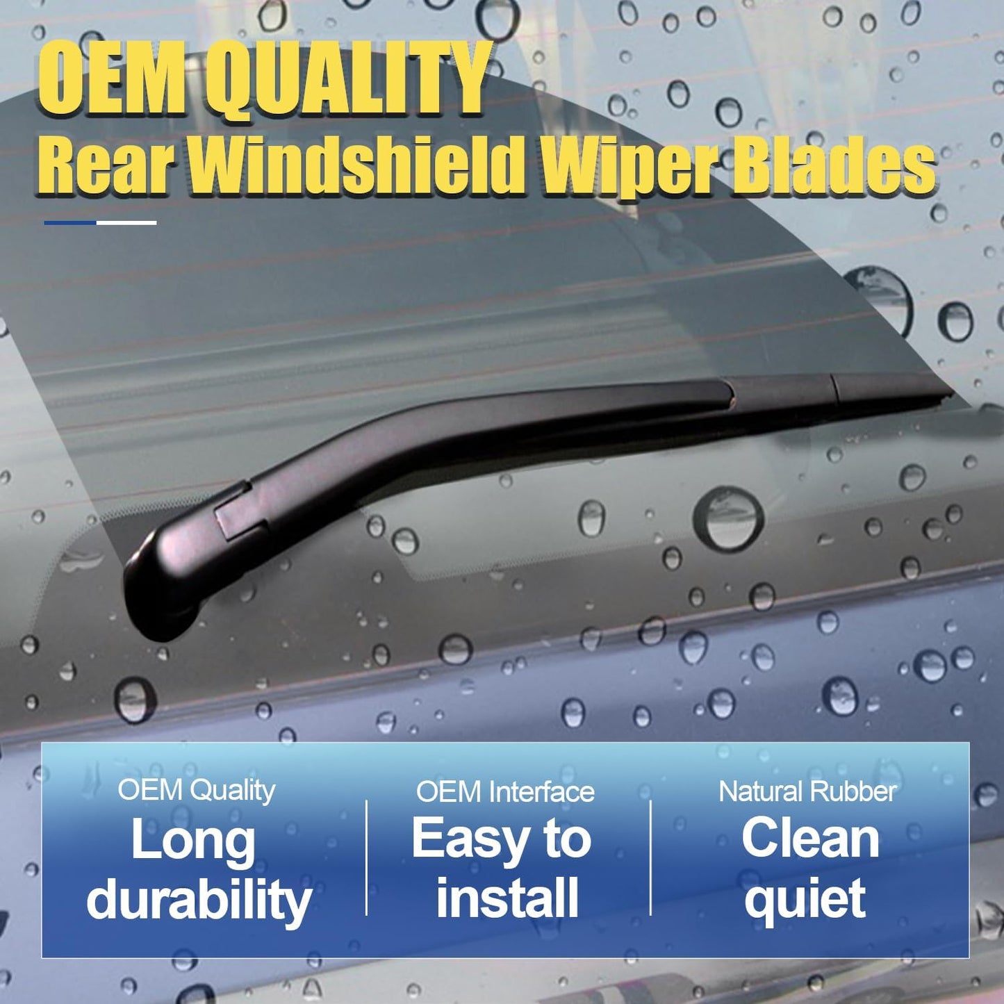 2 wipers Factory Replacement For Tesla Model 3 Model Y 2017-2021, Audi A3 A3 Quattro S3 VW Arteon Original Equipment Replacement Windshield Wiper Blades Set - 26"+19" (Set of 2) Top lock