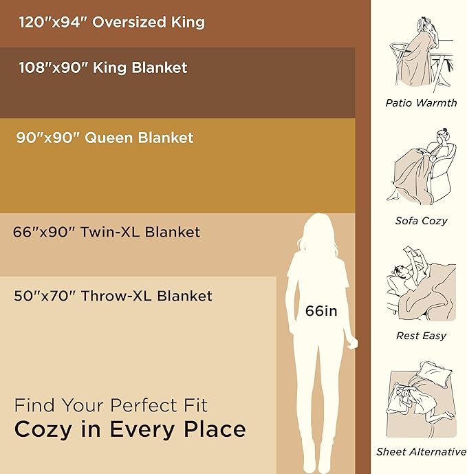 Bedsure 100% Cotton Large Throw Blanket for Couch 50x70 inches - Breathable and Lightweight, Soft Cozy Herringbone Woven Blanket for Summer Spring, Grey