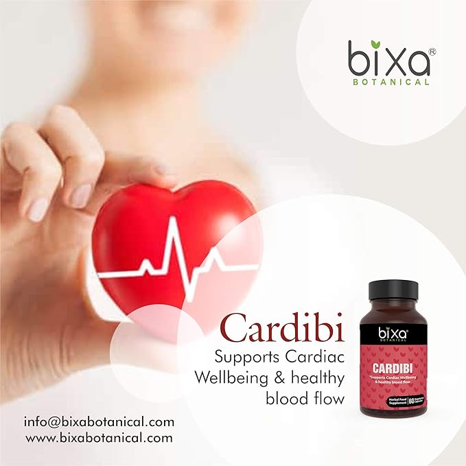 Ayurvedic Natural Herbal Supplement CARDIBI Capsules Pure Authentic Premium Quality 60 Veg Capsules (450mg) (with Arjuna,Guggul, Punarnava, Trikatu Powder and Garlic Extract)