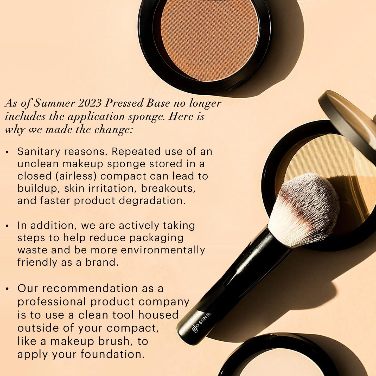 Glo Skin Beauty Pressed Base Powder Foundation Makeup (Cocoa Light) - Flawless Coverage for a Radiant Natural, Second-Skin Finish