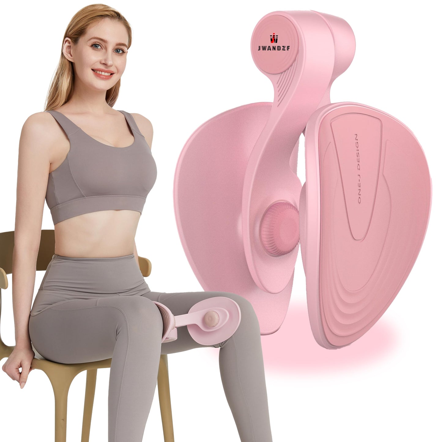 Kegel Sports Products/Thin Leg Artifact/Thigh Trainer/Pelvic Floor Muscle Trainer/Inner Thigh Toner/Postpartum Rehabilitation Pelvic Floor/Family Fitness Sports Equipment (Blue)
