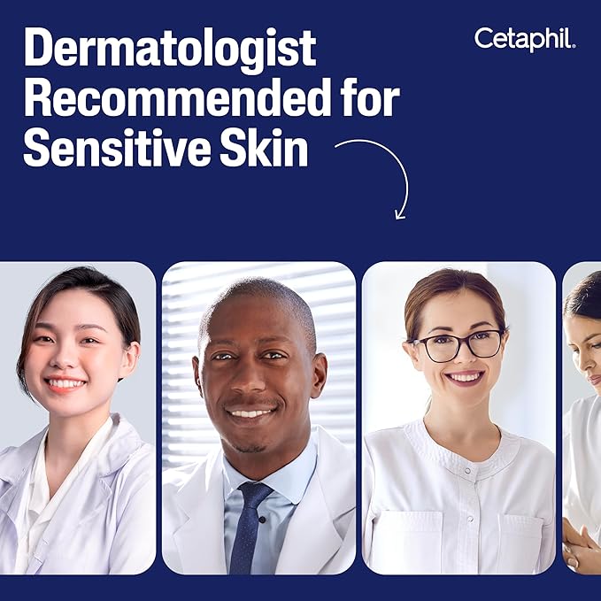 Cetaphil Daily Facial Cleanser Lotion for Combination to Oily, Sensitive Skin, 16 oz + Travel Size Moisturizing Lotion 2 oz