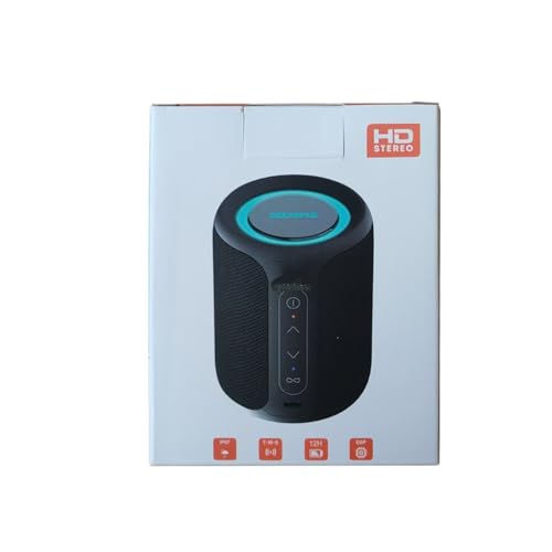Bluetooth Speaker Wireless,IP67 Waterproof & Dustproof Portable Speaker with Lights,15W Loud Stereo Sound, 2500mAh Battery All Day Playtime, TWS Pairing, BT5.3, Home/Party/Outdoor/Beach (Pink)