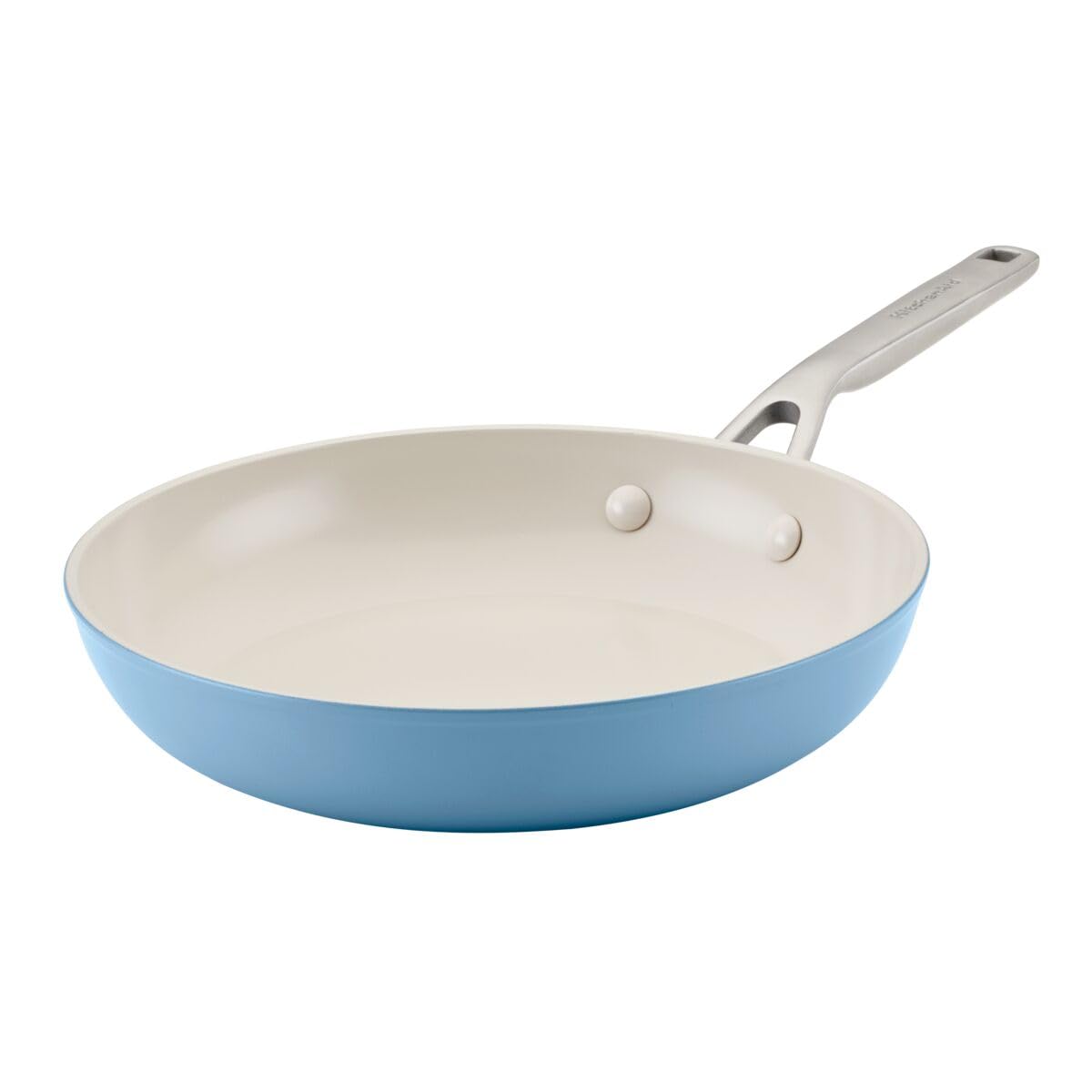 KitchenAid Hard Anodized Ceramic Nonstick Cookware Pots and Pans Set, 9 Piece - Blue Velvet