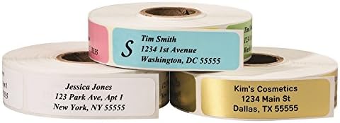 Return Address Labels - Roll of 500 Personalized Labels (Clear)