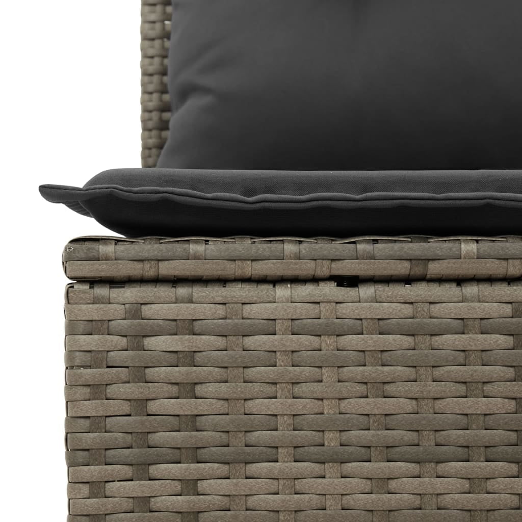 vidaXL Garden Sofa Set Gray