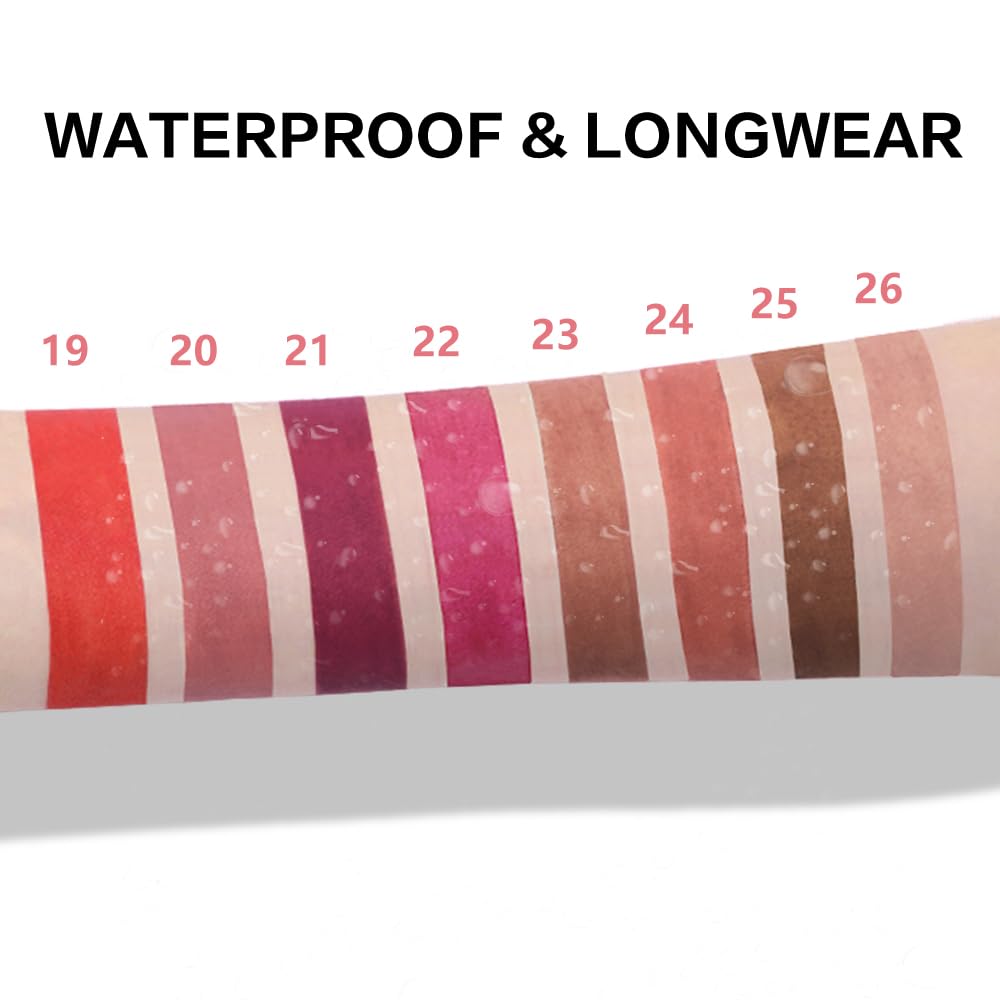 BINGBRUSH Lip Crayons Matte Longwear Lipstick Pack Set,Moisture Smooth Lipliner With Built-in Sharpener Ultimate Super Stay Ink Lip Crayon for Makeup-Waterproof Velvet Lipgloss Lip Stain(19Fire Brick)