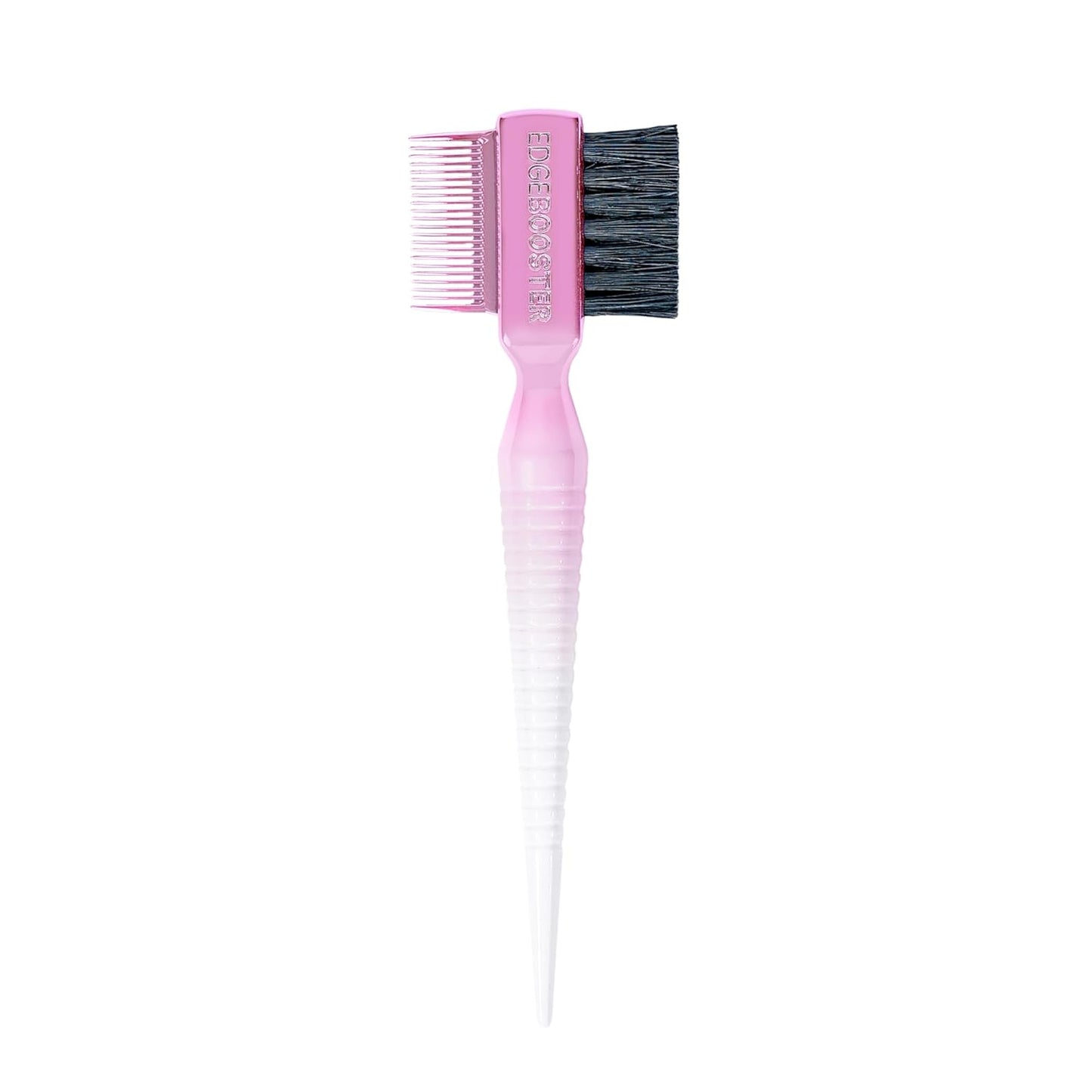 STYLE FACTOR EDGE BOOSTER® Hammer Brush Rat Tail– Double-Sided Edge Control Brush & Comb with Boar Bristles – For Edges, Slick Backs, Baby Hair Styling, and Taming Flyaways- Travel Size