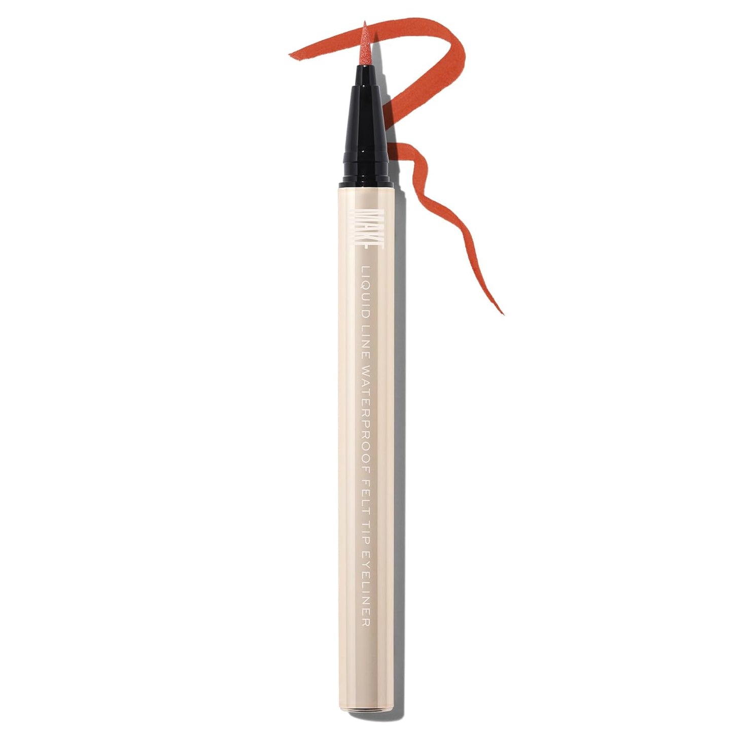 MAKE Beauty Liquid Line Waterproof Liquid Eyeliner Pen. Smudge-Proof Felt Tip for Precise Application of Lines, Wings, and Graphics. Long Lasting Eye Liner - Shade, Horizon Line