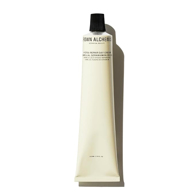 Grown Alchemist Hydra-Repair Day Cream with Camillia, Geranium Blossom & Vitamin E. Face Moisturizer to Prime and Hydrate Skin (65ml).