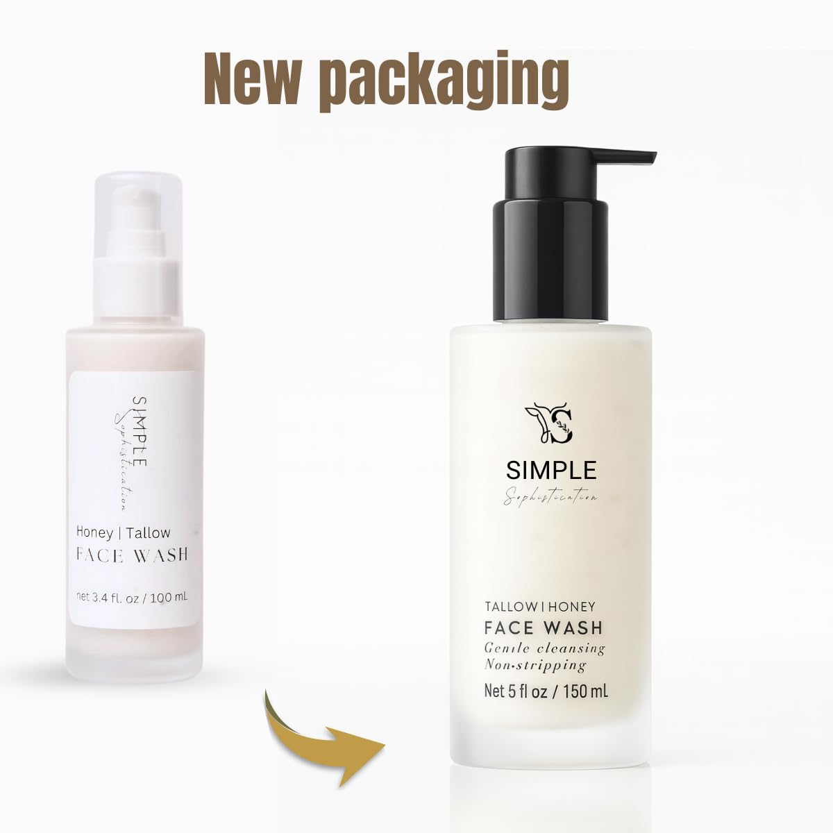 Tallow Honey Cleansing Milk- Gentle Hydrating face wash for sensitive skin -Non stripping | Moisturizing with grassfed beef Tallow, Organic Raw Honey, Argan oil & Castor Oil, Apple Cider Vinegar.