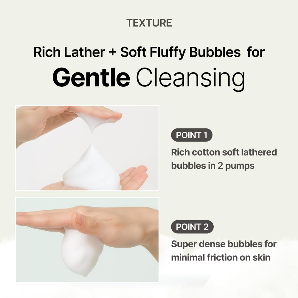 MENOKIN Cotton Cloud Bubble Cleanser [Bright] Vitamin C for Dull Skin & Dark Spots, Low pH for Sensitive Skin, Hydrating & Non-Stripping, Gentle Face Wash, Boost Radiance, Korean Skincare 5.07 fl. oz