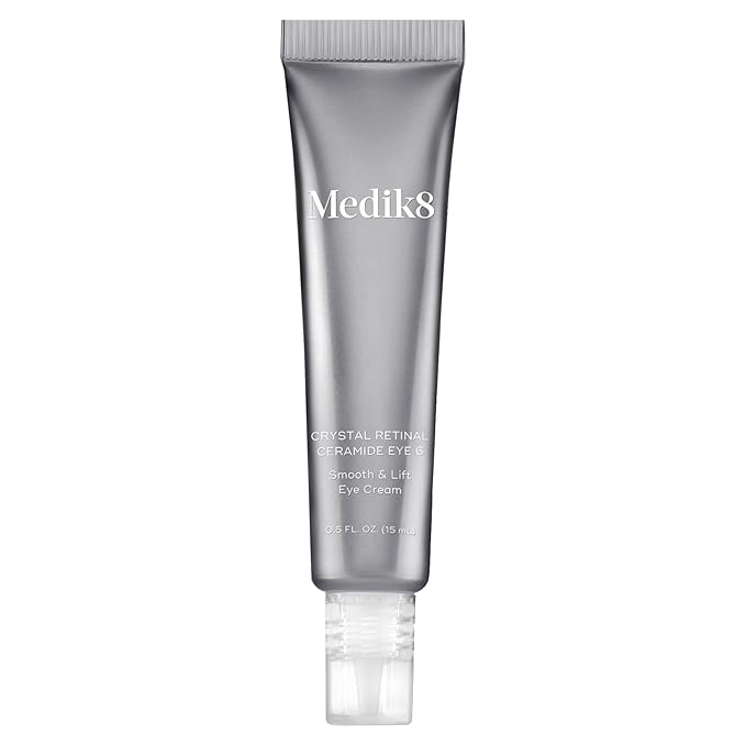 Medik8 Crystal Retinal Ceramide Eye 6 - Gentle Vitamin A Eye Cream - Reduces Appearance of Wrinkles - Perfect for Sensitive Skin - 0.5 oz