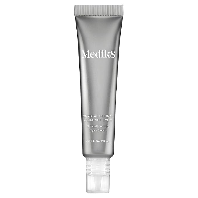 Medik8 Crystal Retinal Ceramide Eye 3 - Gentle Vitamin A Eye Cream - Reduces Appearance of Wrinkles - Perfect for Sensitive Skin - 0.5 oz
