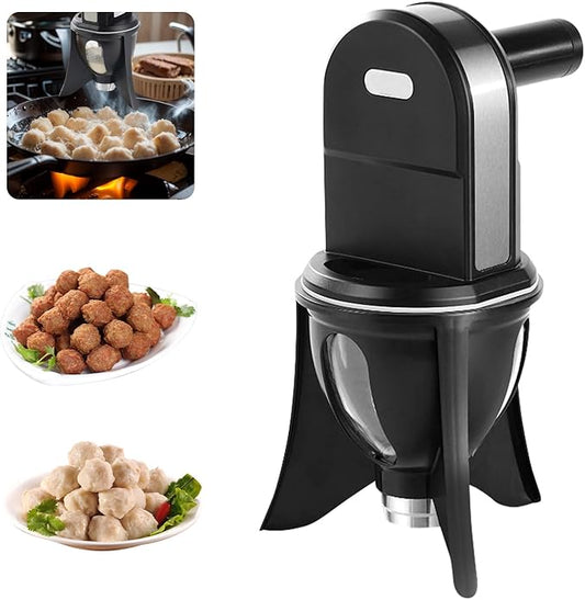 Electric Sweet Ball Maker, Small Automatic Luqaimat Machine, Meatball Maker Machine, Rice-Meat Dumpling & Fish Ball Making Forming Machine for DIY Lover