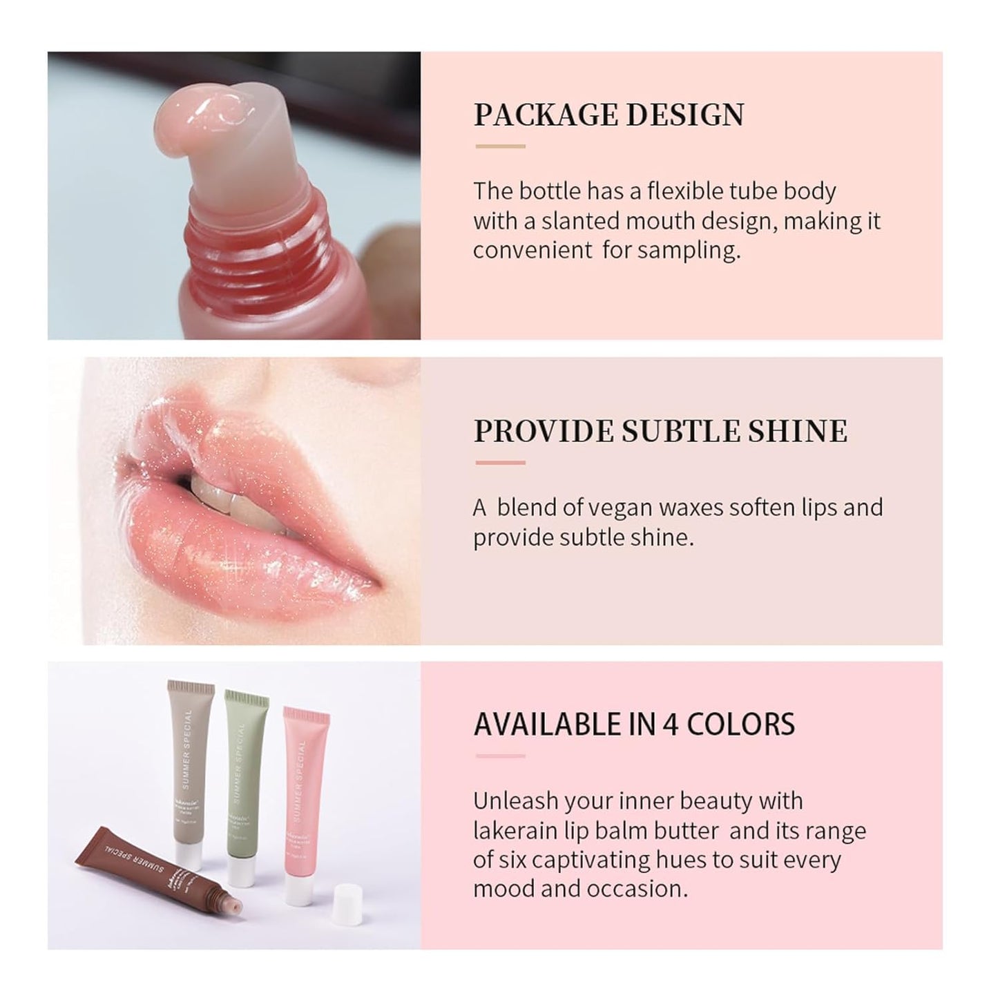Summer Special Lip Butter Balm - Ultra-Hydrating, Nourishing Lip Care with Natural Ingredients, Shea Butter & Olive Butter, Soothes & Softens Dry Lips (#1 Vanilla, 0.5 Fl Oz (Pack of 1))