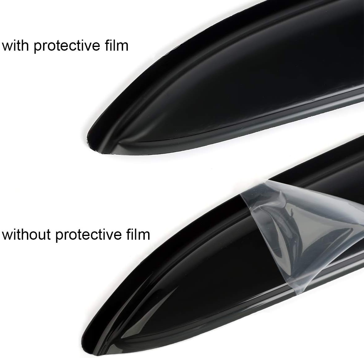 4pcs Outside Mount Style Window Rain Guards Durable Side Wind Deflectors Dark Smoke Vent Window Visors Fit For 2001-2007 Toyota Sequoia