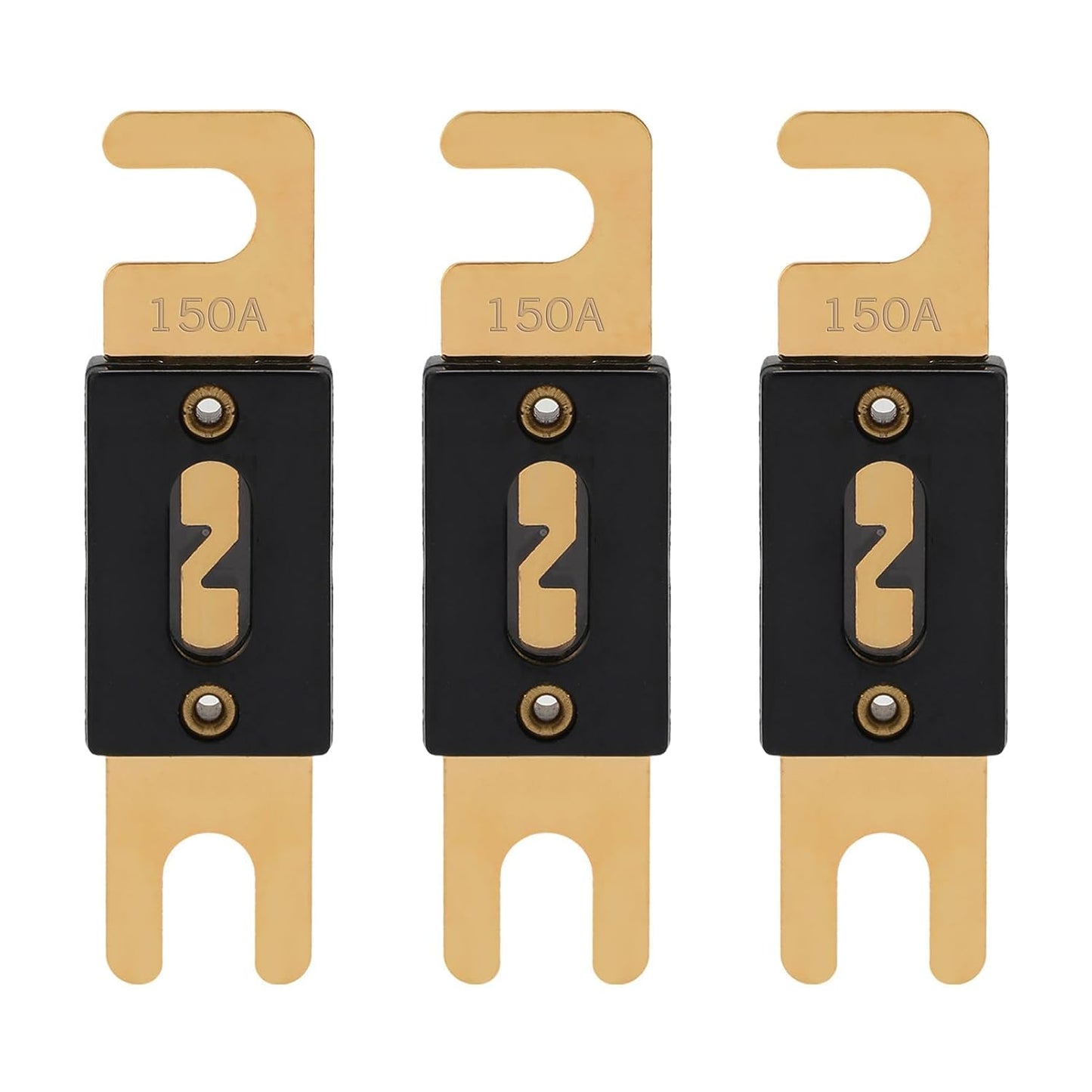 150A ANL Fuse 150 Amp Inline Blade Fuses 32V for Car Audio Inverter Automotive Stereo (Pack of 3 pcs)