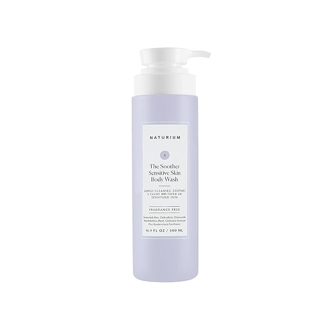 Naturium The Soother Sensitive Skin Body Wash, Gentle Skin-Soothing Formula, 16.9 oz