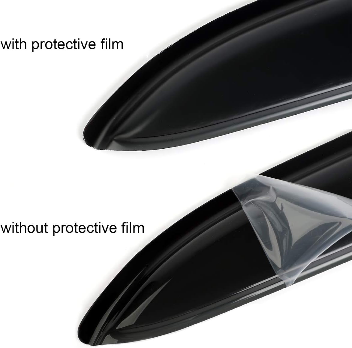 94376 Side Window Wind Deflector, 4pcs Outside Mount Style Tape-On Nice Rain Guards Set, Window Visor fit for 2015-2019 Subaru Outback