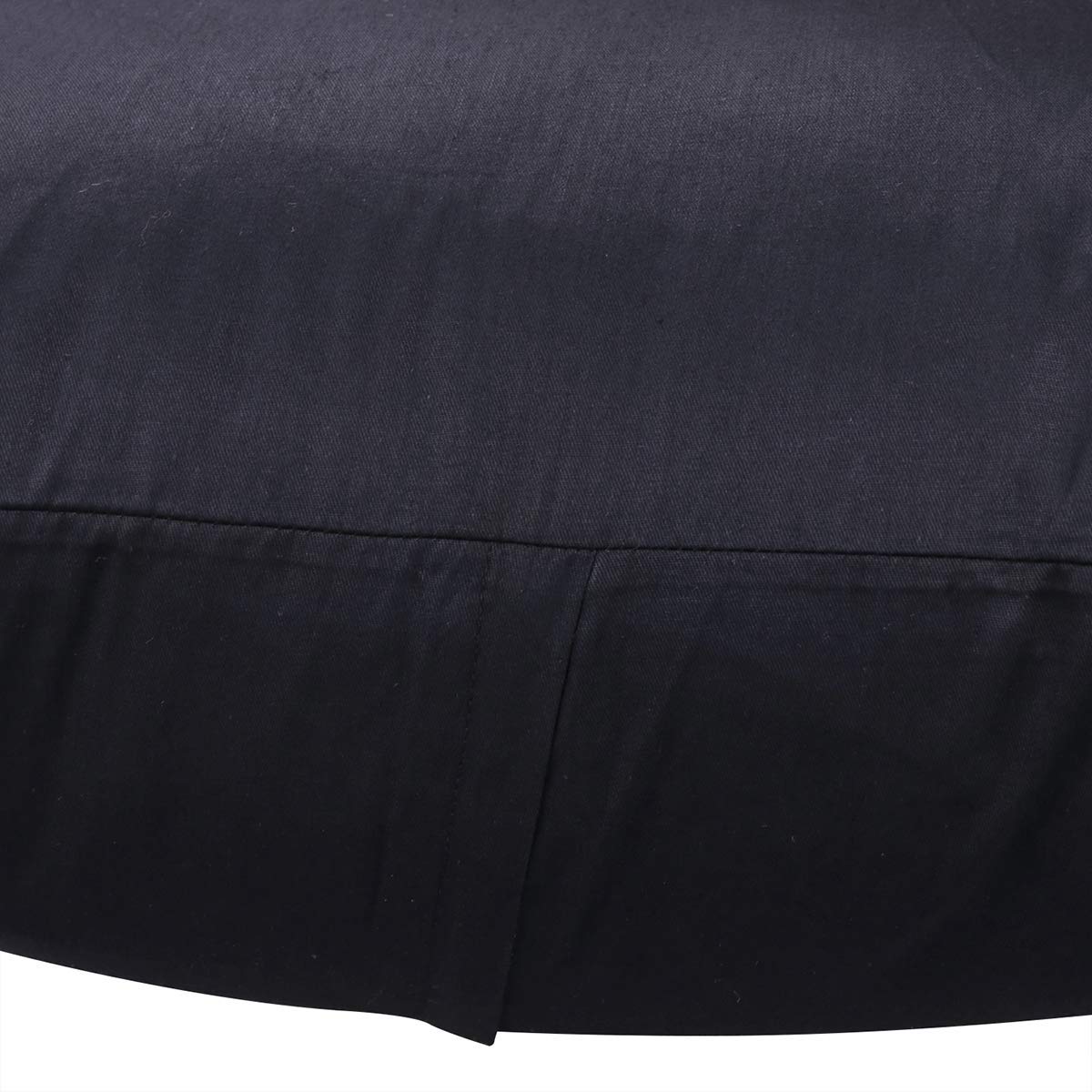 Thmyo 4-Pack 100% Cotton Comfortable Solid Decorative Throw Pillow Case Square Cushion Cover Pillowcase Sublimation Blank Pillow Covers Halloween DIY Throw Pillowcase for Sofa(18x18inch/45x45cm,Black)