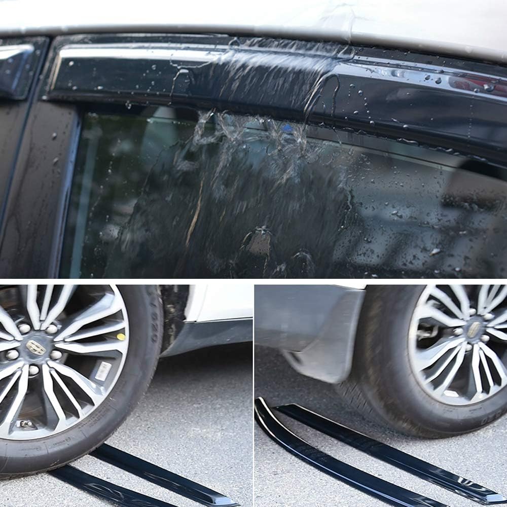 94843 Side Window Wind Deflector,4pc Outside Mount Style Nice Sun Rain Guards Set,Window Visor fit for 2006-2013 Chevy Impala,2014-2016 Chevrolet Impala Limited Model