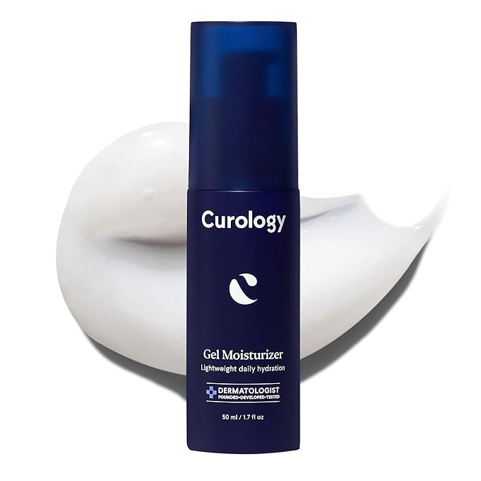 Curology Gel Face Moisturizer, Daily Face Lotion with Hyaluronic Acid, for Oily, Dry or Sensitive Skin, 1.7 fl oz