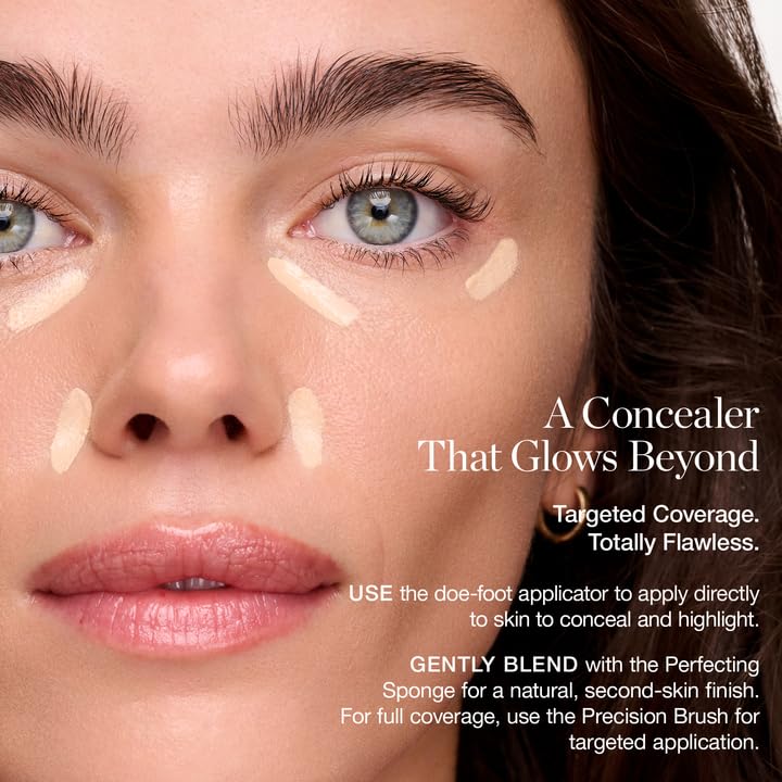 Ogee Complexion Perfecting Under Eye Concealer - Certified Organic Full Coverage Concealer - Buildable Coverage - BANYAN 2.75W - Medium Light (Golden Undertones)