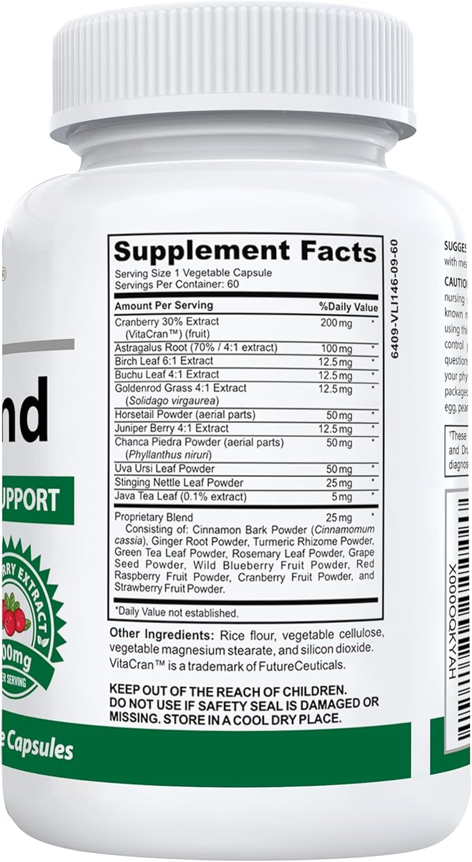 KidneyKind #1 Kidney Support and Detox Supplement | Kidney Cleanse for Bladder & Urinary Health | Buchu, Juniper, Uva Ursi, Cranberry, Nettle Leaf & More | 60 Vege Capsules