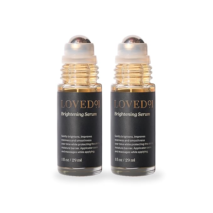 Loved01 Brightening Serum with Niacinamide, Helps Improve Dark Spots & Skin Glow, Suitable for Sensitive Skin, 2-Pack (1 fl oz each)