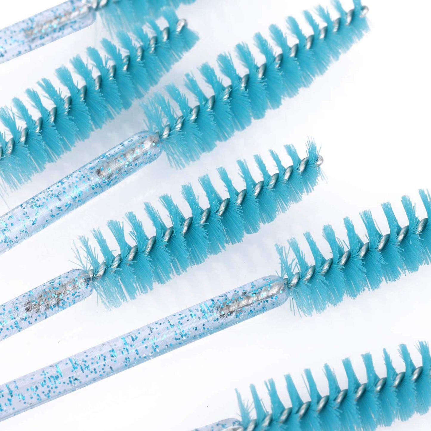 Tbestmax 1000 Disposable Mascara Wands Eyelash Brush Spoolies for Eyebrow Eye Lash Extension Blue