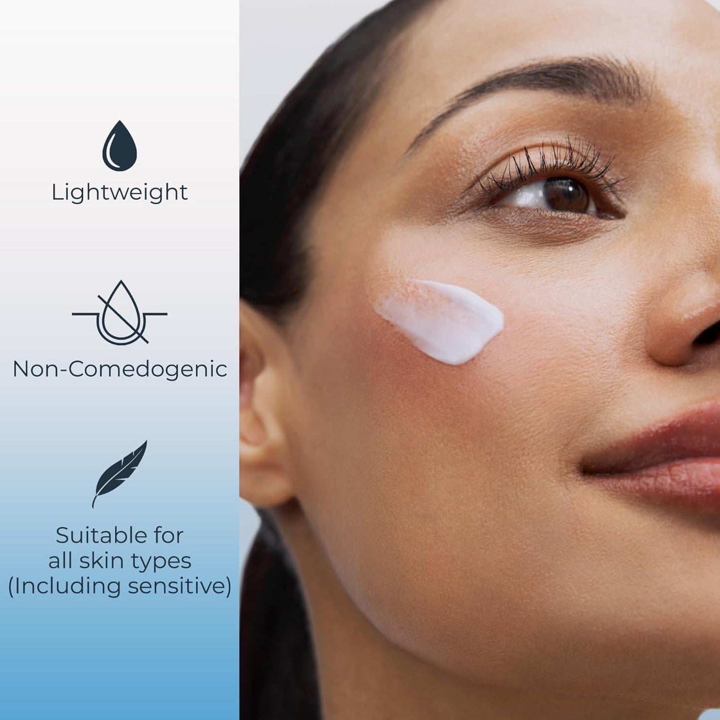 Eucerin Face Immersive Hydration Daily Face Lotion Broad Spectrum SPF 30 Sunscreen, Daily Moisturizer with Hyaluronic Acid Smooths Fine Lines and Wrinkles, 2.5 Fl Oz Bottle
