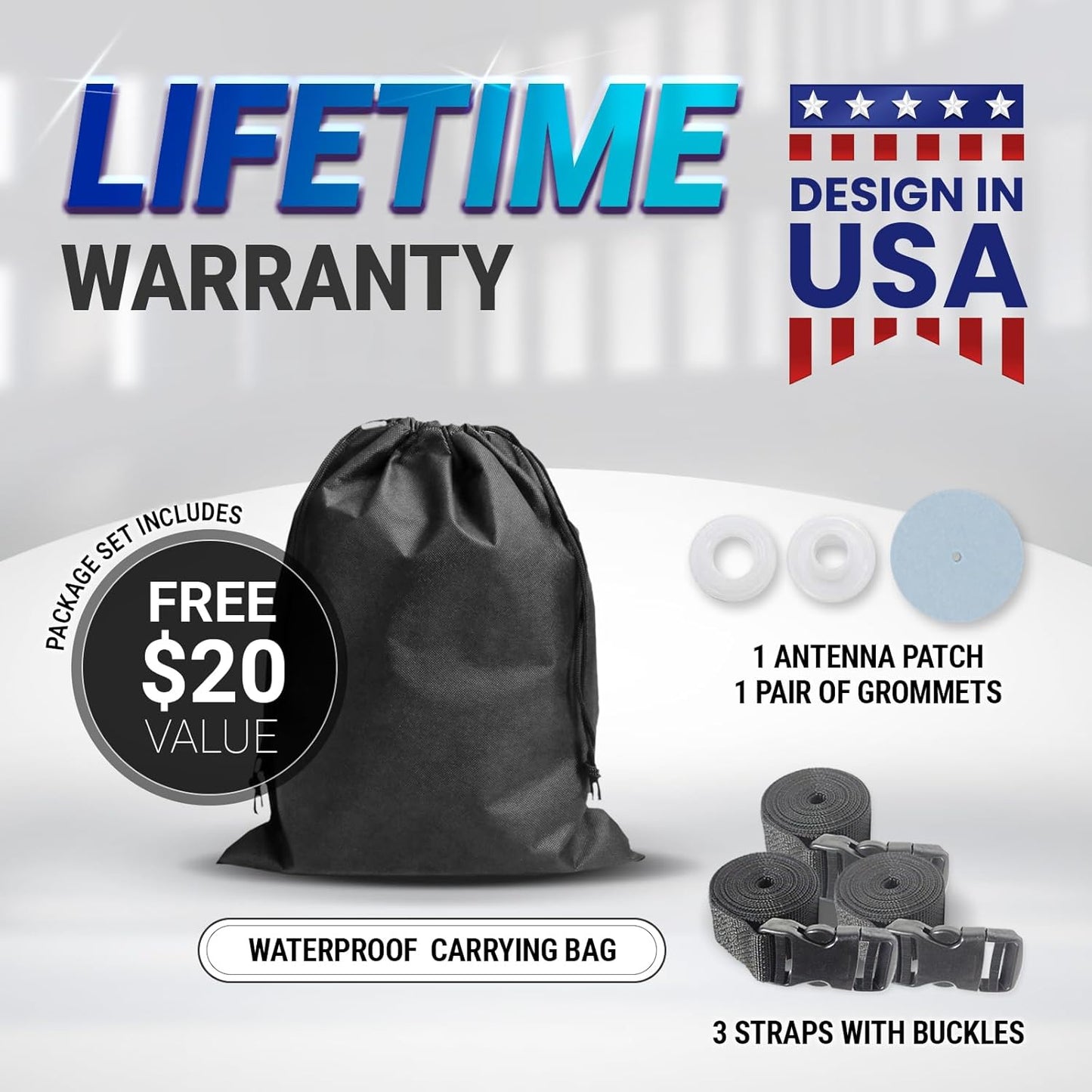 iCarCover Premium Car Cover for 1966-1970 Buick Riviera Heavy Duty Waterproof All-Weather Automobiles Custom Fit Indoor Outdoor UV Snow Protection Covers with Straps and Bag