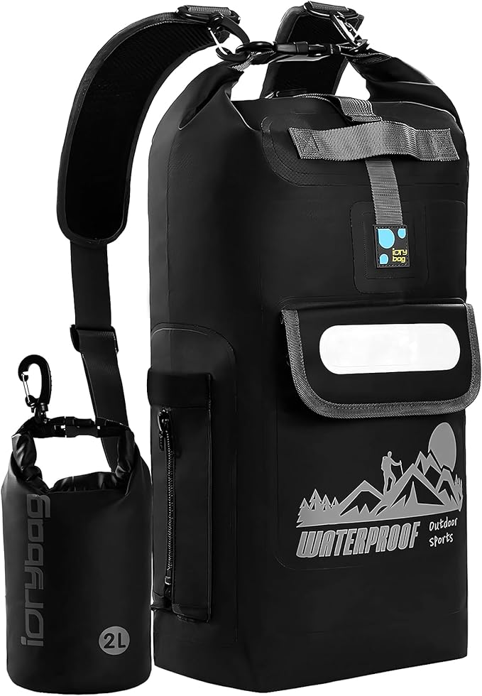 IDRYBAG Dry Bag Backpack Waterproof Floating 20L/30L/40L, Dry Bags Waterproof Backpack for Men, Dry Sack Waterproof Bag