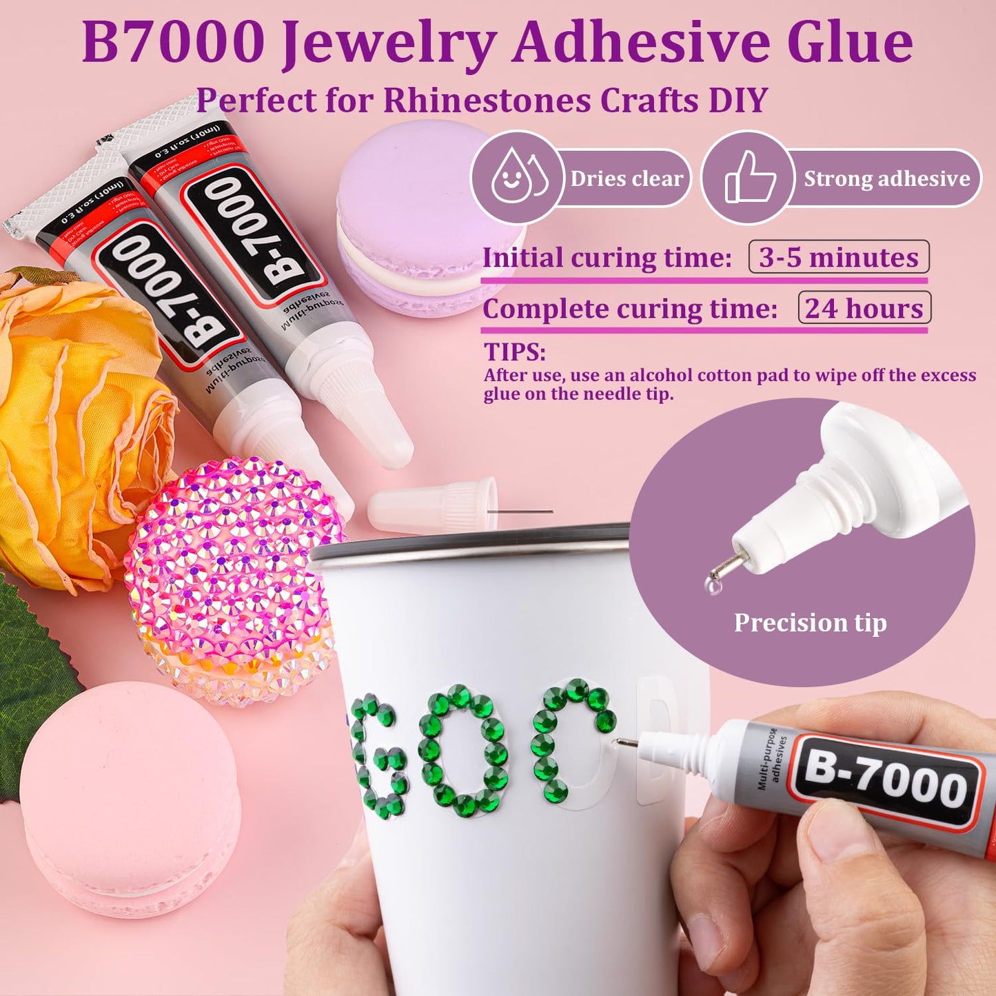 30000Pcs Emerald Green Rhinestones for Bedazzling with B7000 Jewelry Glue, Bedazzler Kit Flatback Gems, Resin Rhinestones for Crafting Crafts Clothing Shoes Fabric Nail Art Assorted Size 2/3/4/5/6mm