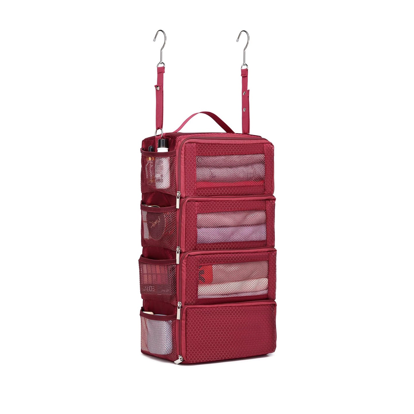Aucovely Suitcase Organizer Travel Bags Organizer for Luggage Compression Hanging Packing Cubes for Travel Carry on Closet (Bag Only)