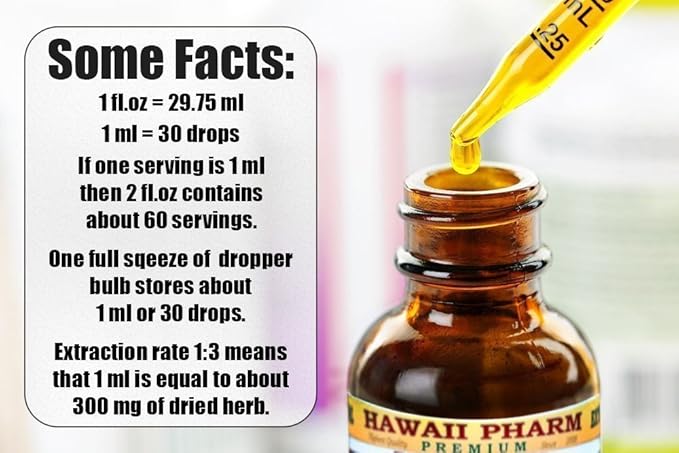 Hawthorn Alcohol-Free Liquid Extract, Hawthorn (Crataegus Laevigata) Dried Leaf and Flower Glycerite Hawaii Pharm Natural Herbal Supplement 32 oz Unfiltered