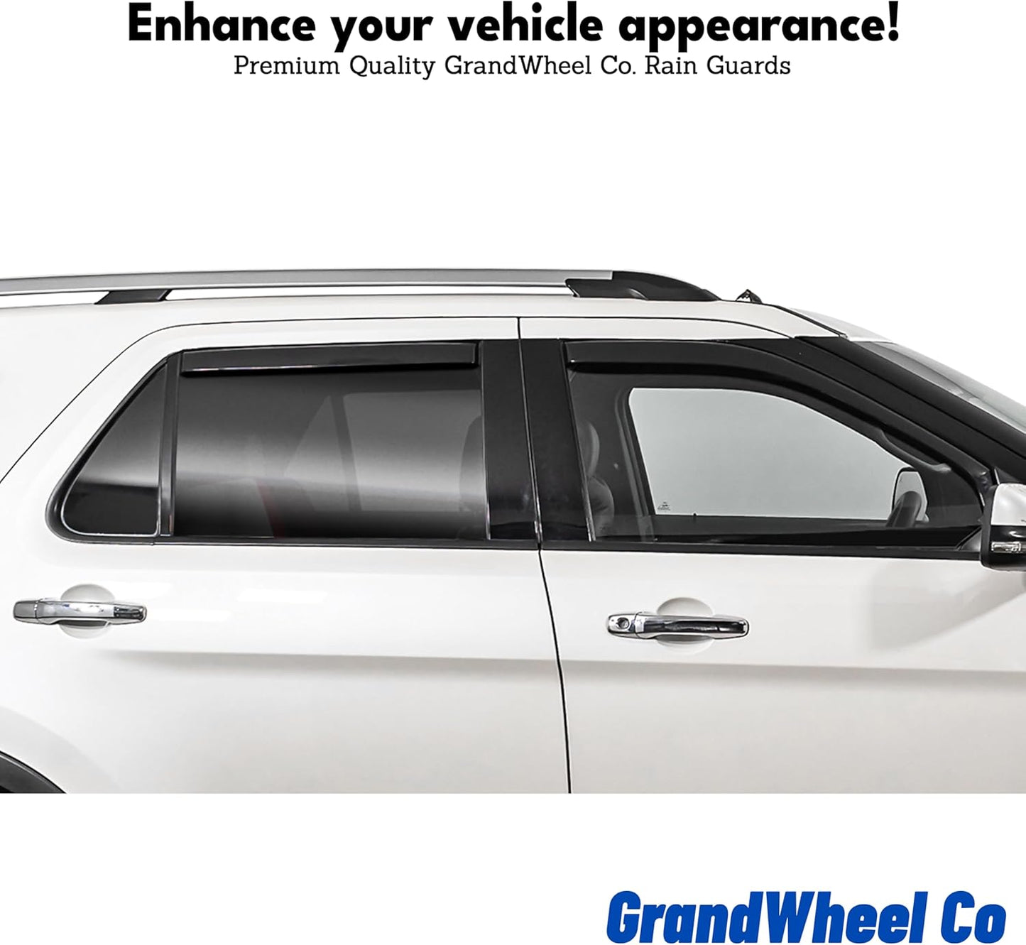 Window Deflectors Smoke Tinted in-Channel Side Window Vent Visor Deflectors Rain Guards Compatible with CR-V 2017-2022 - 4pcs. GW0217