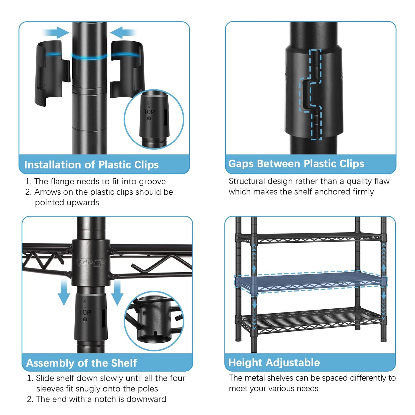 VIPEK V7C Garment Racks with Cover Portable Closets for Hanging Clothes, Heavy Duty Clothes Rack with Shelves Metal Closet Wardrobe, Max 670lbs, Black Rack with Black Upgraded Polyester Cover
