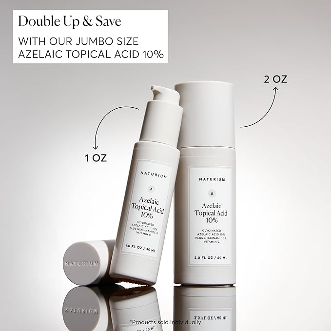 Naturium Azelaic Topical Acid 10%, Face & Skin Care Beauty Treatment with Niacinamide & Vitamin C, 1 oz