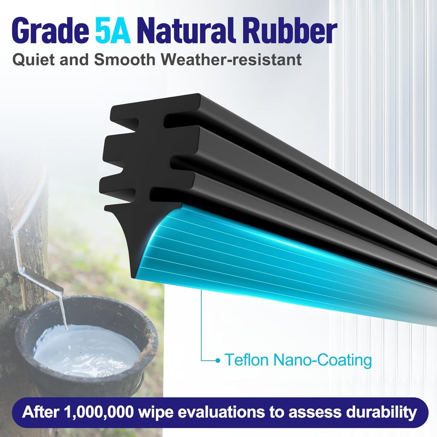 AJK Wiper Blades for Chevrolet Blazer 2019 2020 2021 2022 2023 2024, 2 Piece All Weather OEM Quality Automotive Replacement Windshield Wiper Blades for My Car