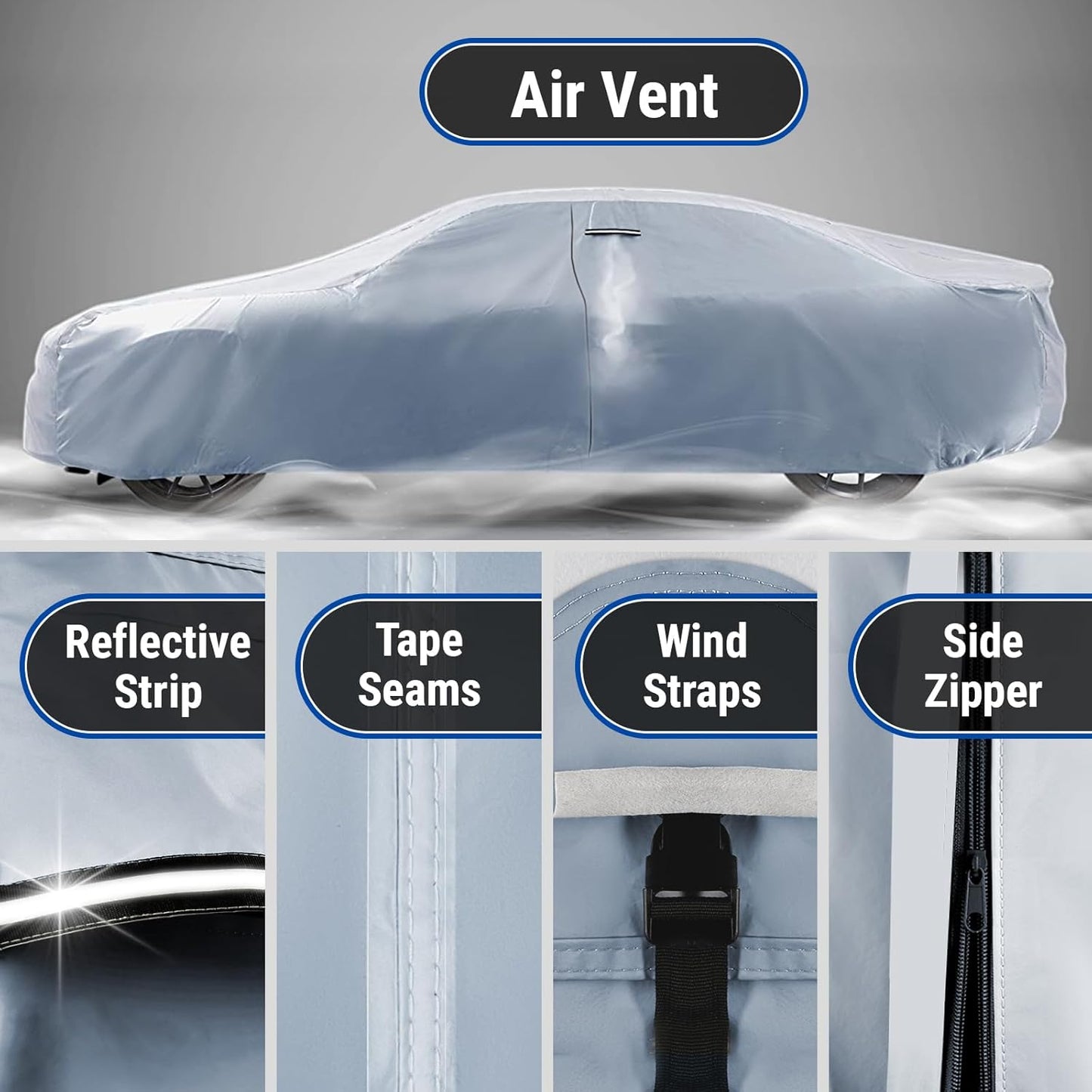 iCarCover Premium Car Cover for 1988-1991 Buick Reatta Heavy Duty Waterproof All-Weather Automobiles Custom Fit Indoor Outdoor UV Snow Protection Covers with Straps and Bag