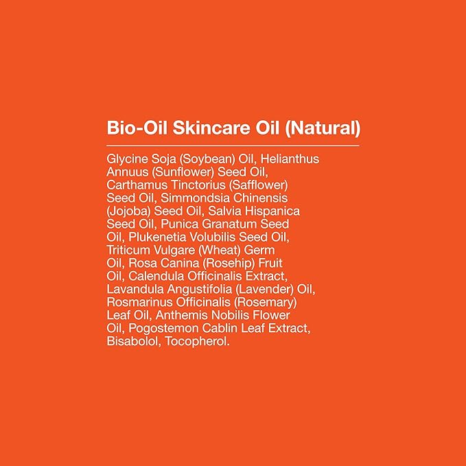 Bio-Oil Natural Skincare Oil Serum, Face and Body Moisturizer with Chamomile, Rosehip, and Lavender Oil, for Scars, Stretch Marks, Sensitive Skin, All Skin Types, 0.85 Oz, Pack of 3