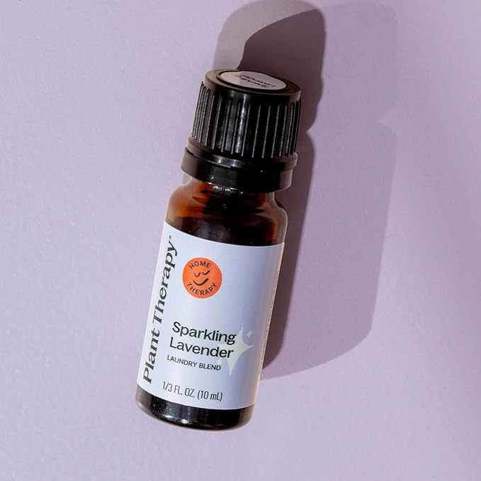 Plant Therapy Sparkling Lavender Laundry Essential Oil Blend 10 mL (1/3 oz) Pure, Undiluted, Wash Fragrance and Scent Enhancer