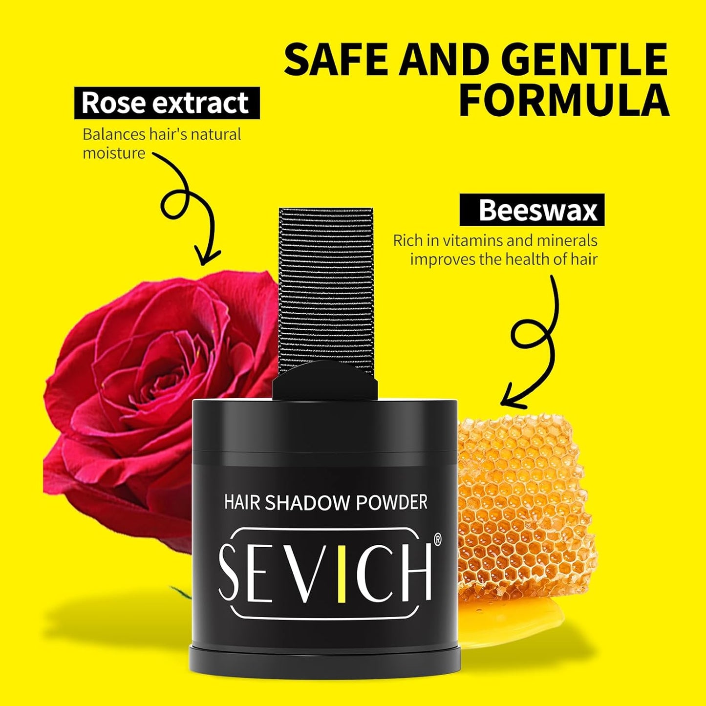 Sevich Hairline Powder 10g Large Capacity,Instantly Conceals Hair Loss,Root Touch up Powder,Hair Shadow Toppers for Women & Men Thinning Gray Hair,48H Makeup Lasting,1 Box = 2.5 Boxes,Light Brown