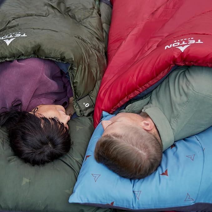 Teton Celsius Regular, -25F, 20F, 0F Degree Sleeping Bags, All Weather Bag for Adults and Kids, Camping Made Easy and Warm, Travel Sack Included