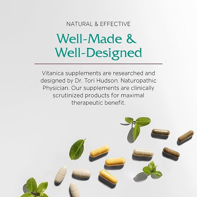 Vitanica, Luminous, Hair, Skin and Nail Support, Vegan, 60 Capsules