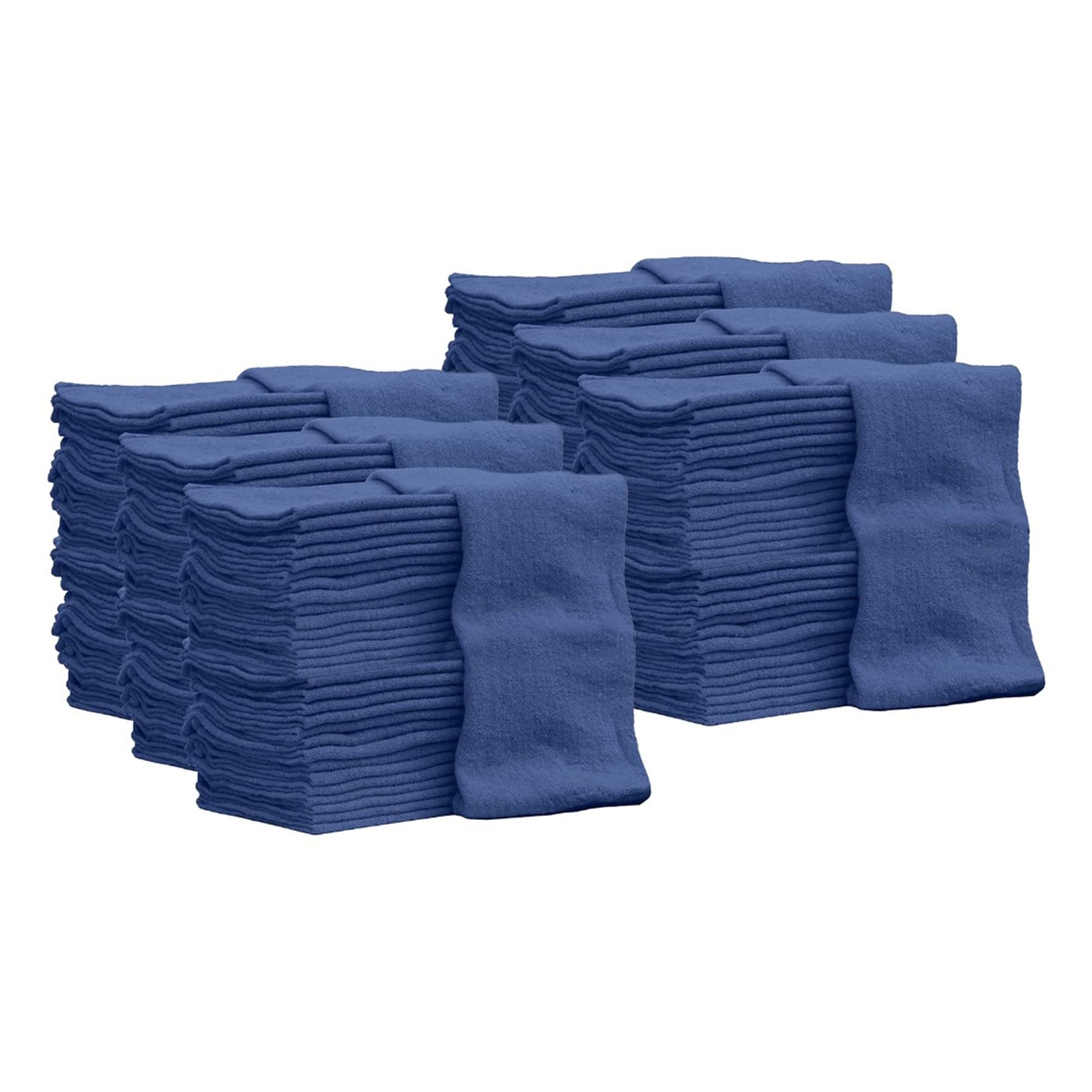 Nabob Wipers Auto Mechanic Shop Towels 100 Pack Bulk Rags 100% Cotton Commercial Grade Shop Rags Size 14"x14" (100 Pack, Red)