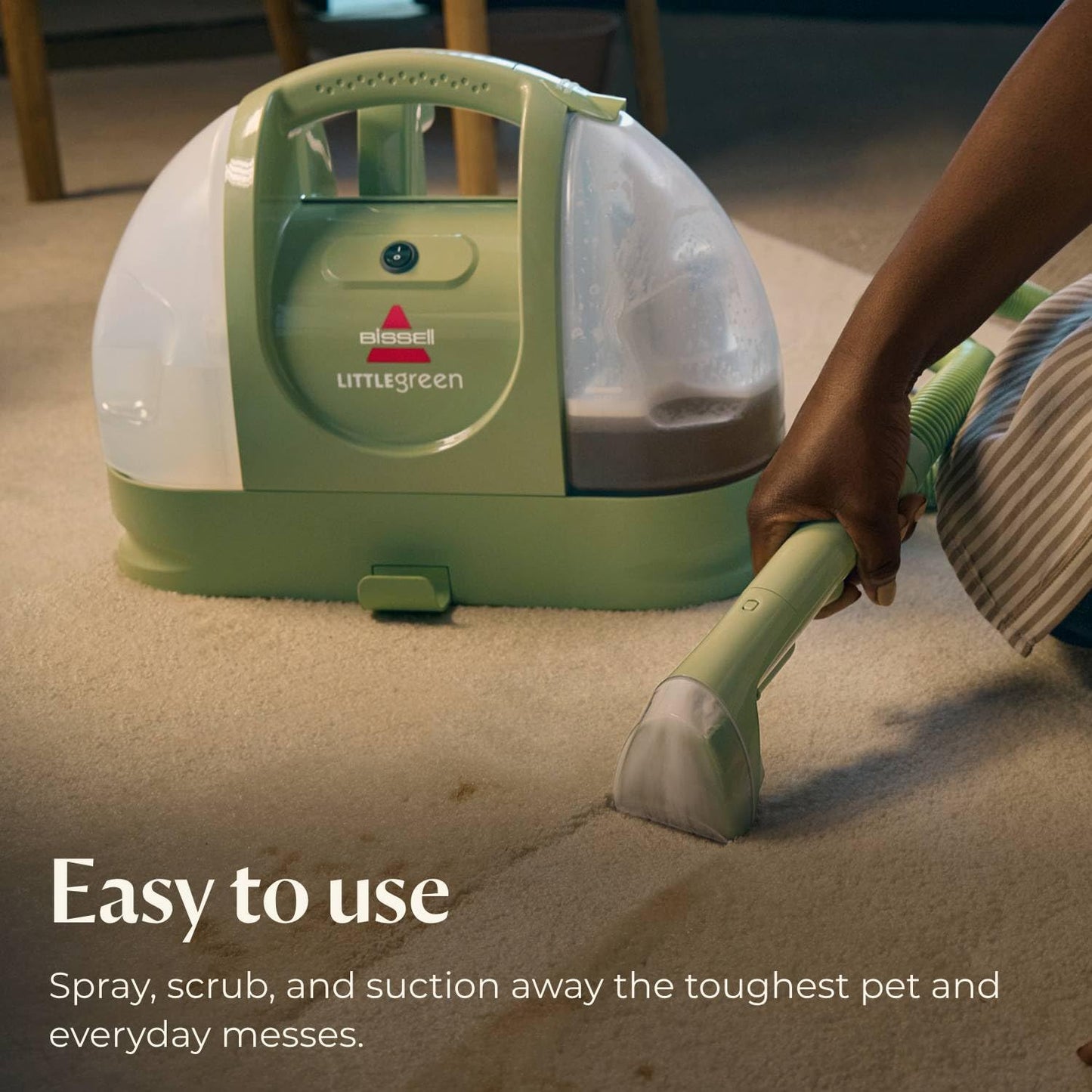 BISSELL Little Green Multi-Purpose Portable Carpet and Upholstery Cleaner, Car and Auto Detailer, with Exclusive Specialty Tools, Green, 1400B